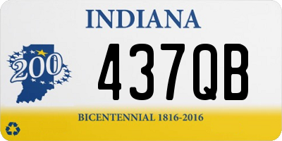 IN license plate 437QB