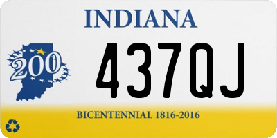 IN license plate 437QJ