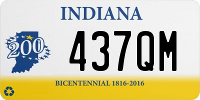 IN license plate 437QM