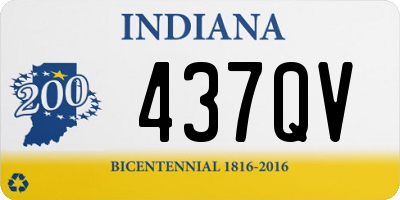 IN license plate 437QV