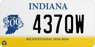 IN license plate 437QW