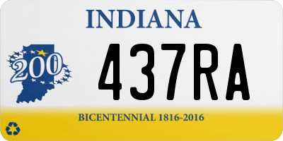 IN license plate 437RA