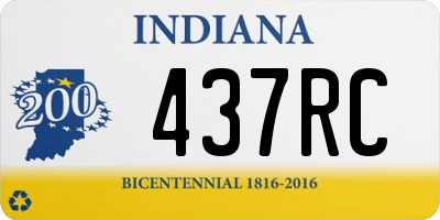 IN license plate 437RC