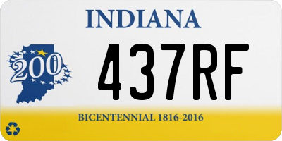 IN license plate 437RF