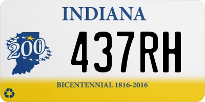 IN license plate 437RH