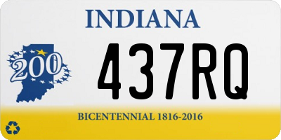 IN license plate 437RQ