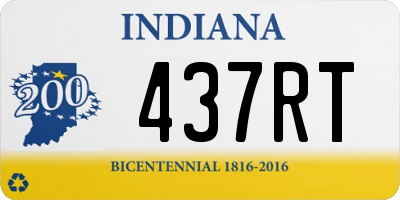 IN license plate 437RT