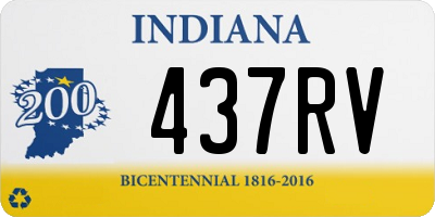 IN license plate 437RV