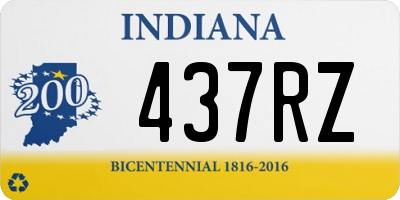 IN license plate 437RZ