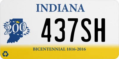 IN license plate 437SH