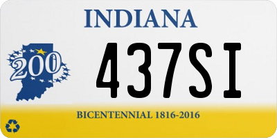 IN license plate 437SI