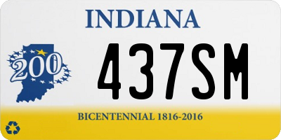 IN license plate 437SM