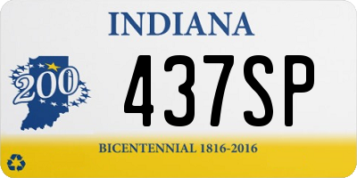 IN license plate 437SP