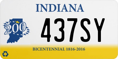 IN license plate 437SY