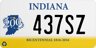 IN license plate 437SZ