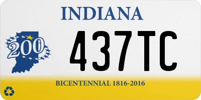 IN license plate 437TC