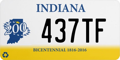 IN license plate 437TF