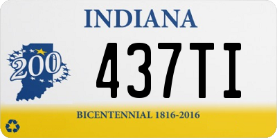 IN license plate 437TI