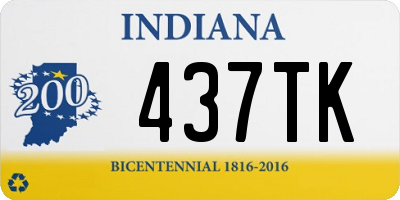 IN license plate 437TK