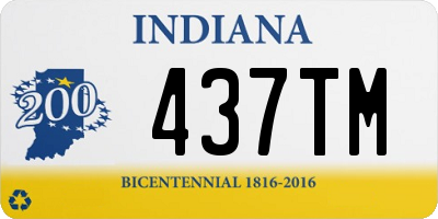 IN license plate 437TM