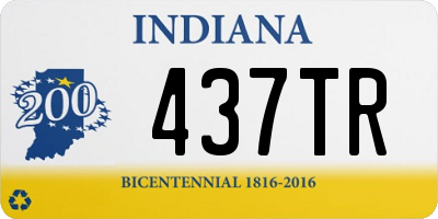 IN license plate 437TR