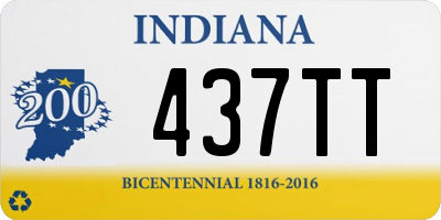 IN license plate 437TT