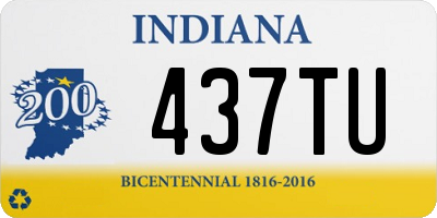 IN license plate 437TU