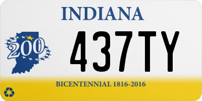 IN license plate 437TY