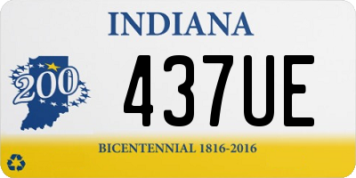 IN license plate 437UE