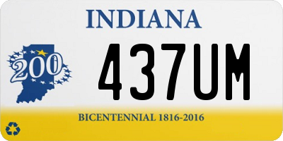 IN license plate 437UM