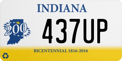 IN license plate 437UP