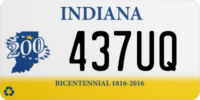 IN license plate 437UQ