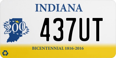 IN license plate 437UT
