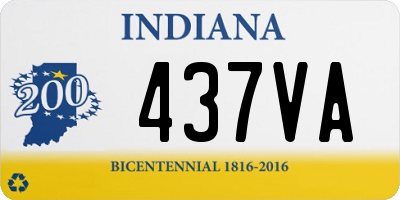 IN license plate 437VA