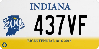 IN license plate 437VF