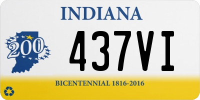 IN license plate 437VI