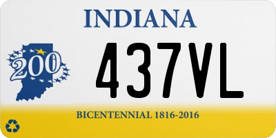 IN license plate 437VL