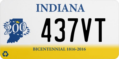 IN license plate 437VT