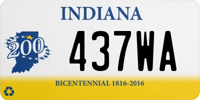 IN license plate 437WA