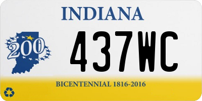 IN license plate 437WC