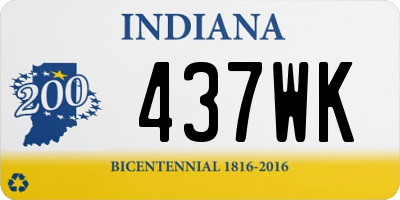 IN license plate 437WK