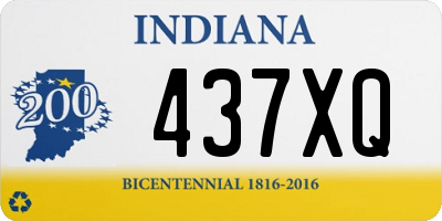 IN license plate 437XQ