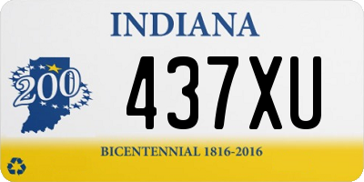 IN license plate 437XU