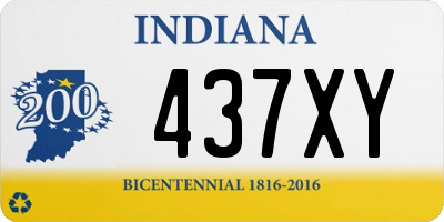 IN license plate 437XY