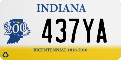 IN license plate 437YA