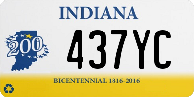 IN license plate 437YC