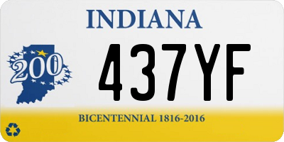 IN license plate 437YF