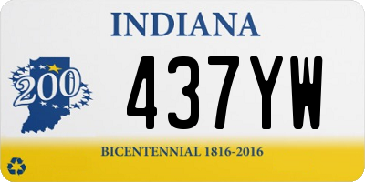 IN license plate 437YW