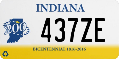 IN license plate 437ZE