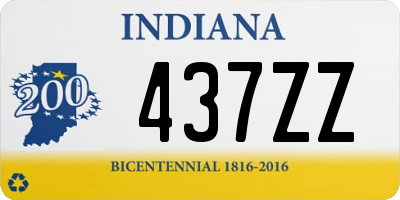 IN license plate 437ZZ